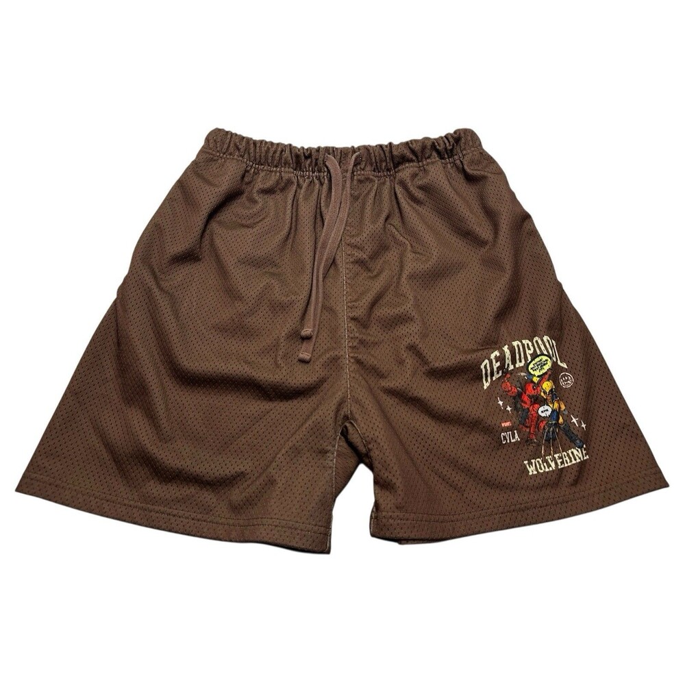 Men's CVLA x Marvel Deadpool & Wolverine Best Friends Mesh Shorts 5" Size Medium